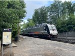 NJT Train # 59 with ALP-45A # 4535 on the head end passing Kingsland Sta